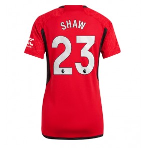 Manchester United Luke Shaw #23 Domaci Dres za Ženska 2023-24 Kratak Rukavima